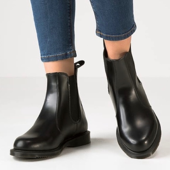 Dr. Martens Shoes - Dr. Martens Flora Smooth Leather Chelsea Boots